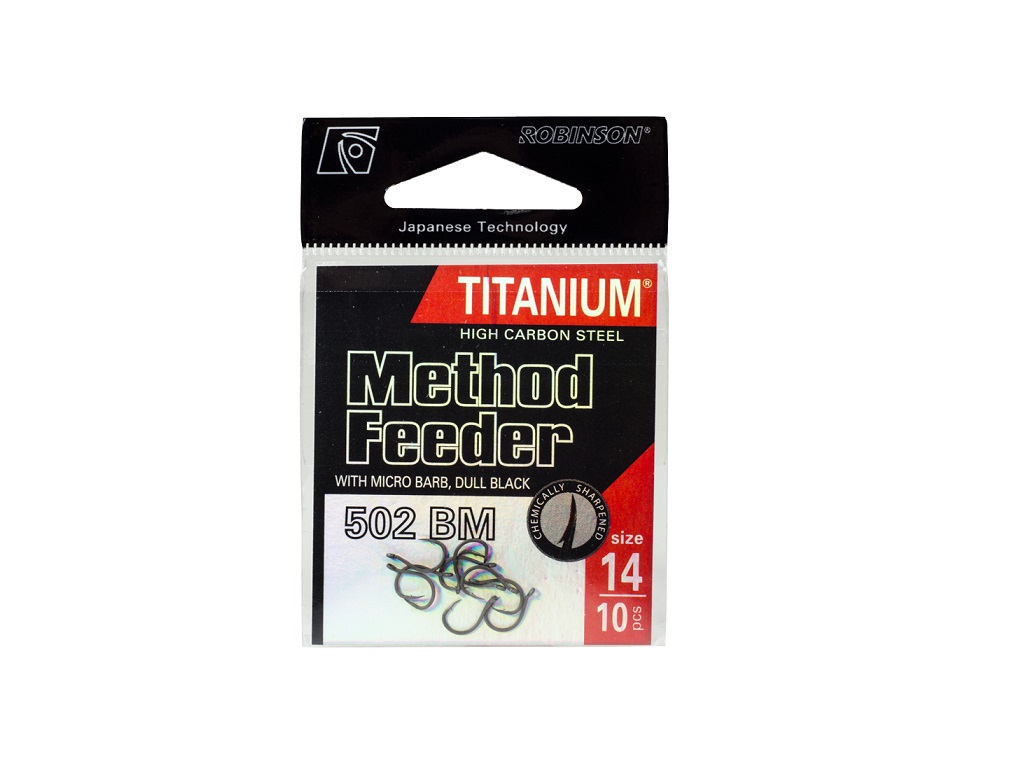 Háčiky Titanium Method Feeder 502 BM / Háčiky / feeder a match háčiky